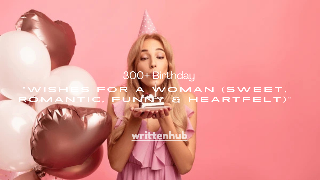 300+ Birthday Wishes for a Woman (Sweet, Romantic, Funny & Heartfelt)